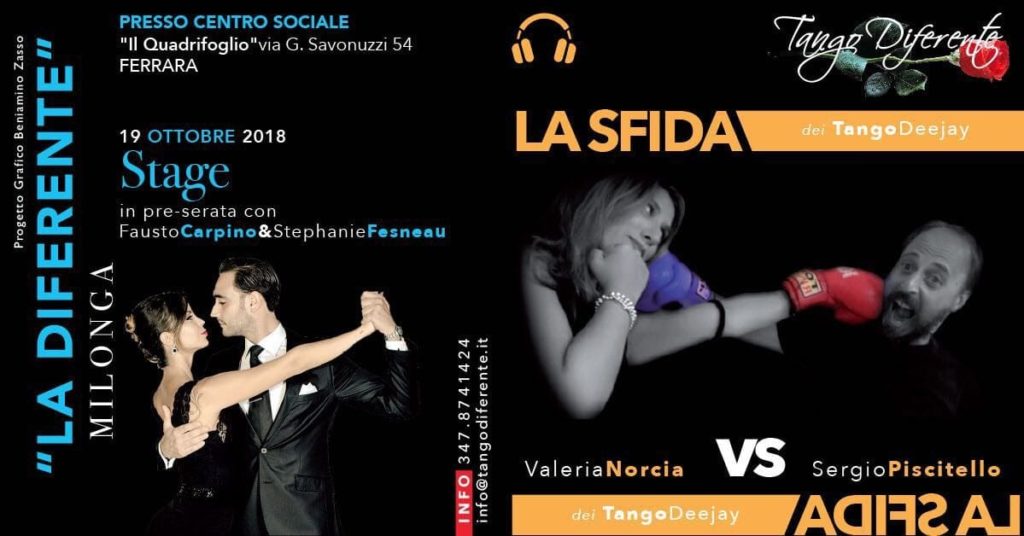 La Diferente - Milonga con Norcia vs Piscitello Stage preserata @ Centro Sociale "Il Quadrifoglio"